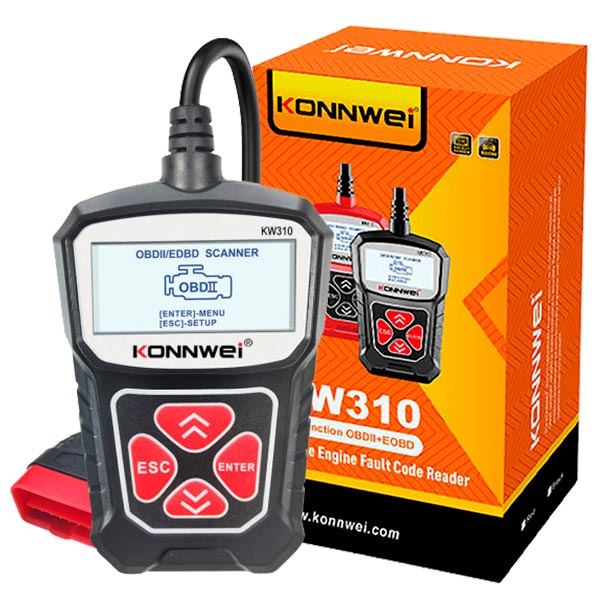 Escáner Automotriz Konnwei KW903 Interfaz Bluetooth OBD2