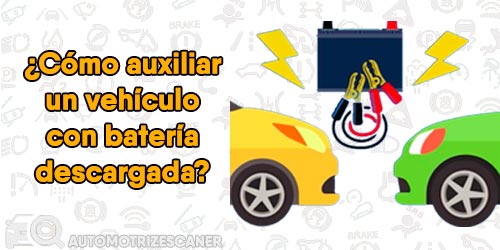 ¿Cómo auxiliar un vehículo con  batería descargada?